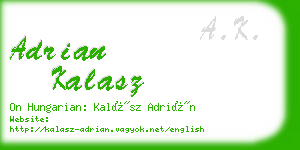 adrian kalasz business card